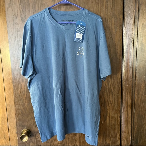 LIFE IS GOOD Chillin' and Grillin'  Men's Crusher Tee NWT - Picture 1 of 7